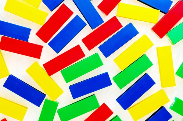 Kleurrijke Plastic Bricks speelgoed voor kinderen — Stockfoto