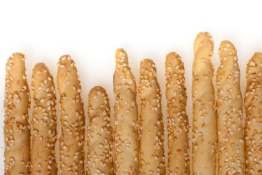 Onları susam ile mükemmel ve doğal breadsticks cl