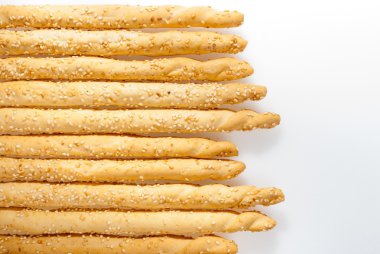 Onları susam ile mükemmel ve doğal breadsticks cl