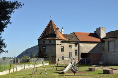 Klosterneuburg manastırda Çocuk Bahçesi. Avusturya. 