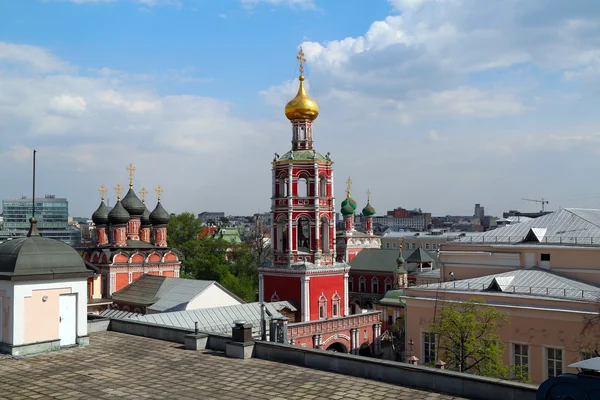 Panoramic view of the high Monastery of St Peter and historic buildings in the center of Moscow. Russia. — Stock Photo, Image