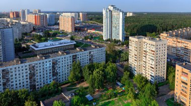 Panoramik şehir Balashikha Moscow region, Rusya Federasyonu.