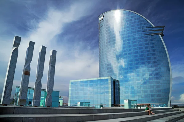 Barcelona, İspanya - 29 Eylül 2014. W Barcelona hotel Barcelona, İspanya.