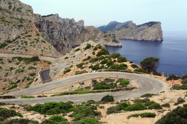 Cape Formentor Adası Majorca, İspanya.
