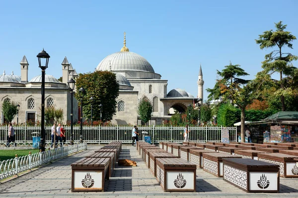 Istanbul Turquia Outubro 2020 Vista Fundação Sultanahmet Istambul Madraça Sultanahmet — Fotografia de Stock