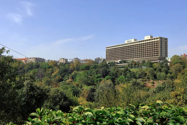 Istanbul Türkei Oktober 2020 Blick Auf Den Macka Democracy Park Stockbild