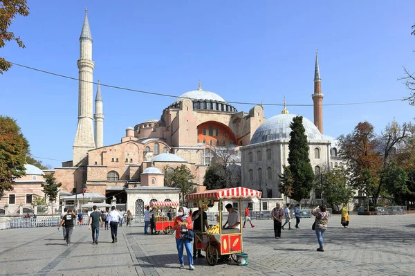 Stanbul Turkey Ekim 2020 Pademik Sırasında Ayasofya Katedrali Murad Iii — Stok fotoğraf