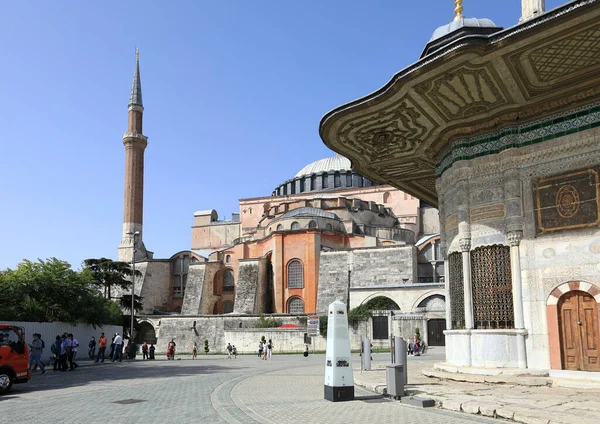 Istanbul Turquia Outubro 2020 Santa Sofia Fonte Sultão Ahmed Iii — Fotografia de Stock