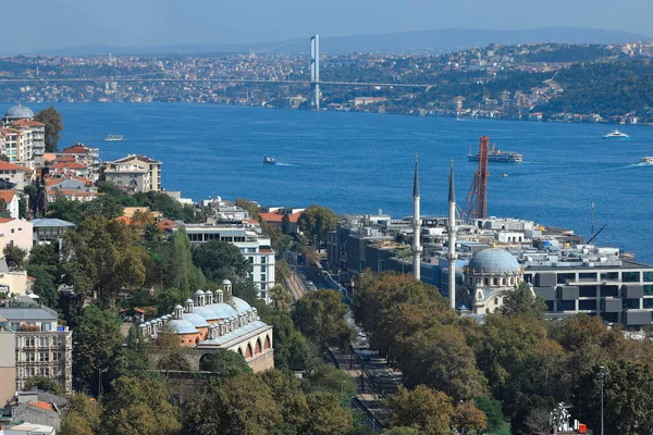 Panorama von Istanbul, vom Galata-Turm aus gesehen. Türkei. Stockfoto