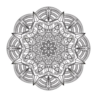 Soyut öğeler üzerinden dairesel süsleme