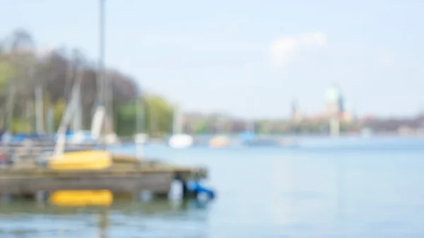 Bulanık un odaklı Gölü sahne pozlanmış