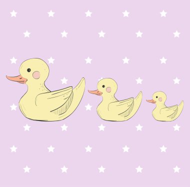 Renkli ördek poster