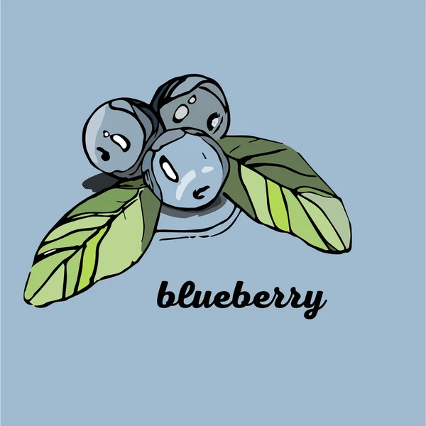 Abstracte blueberry illustratie — Stockvector
