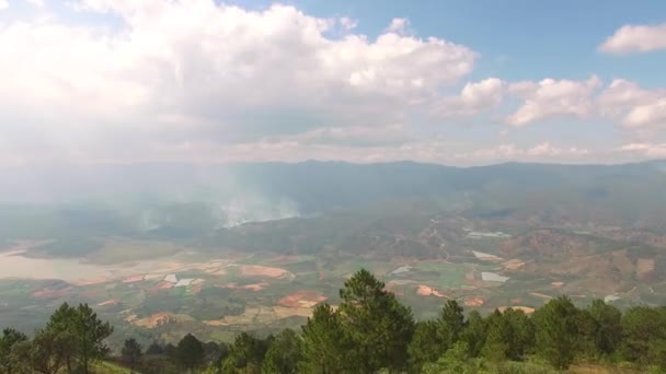 Tiro aéreo de terras agrícolas — Vídeo de Stock