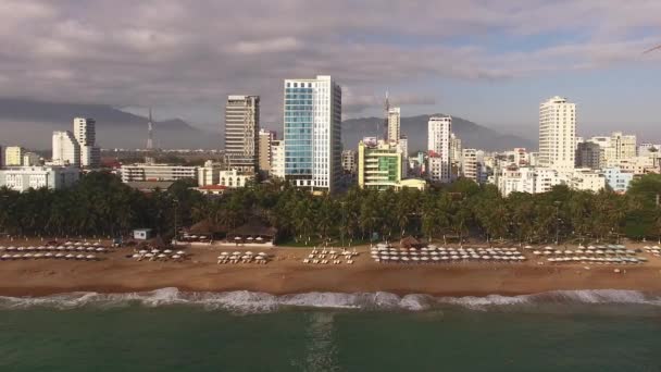 Resort bölgenin havadan görünümü — Stok video
