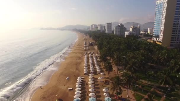 Vista aérea de la zona del resort — Vídeo de stock