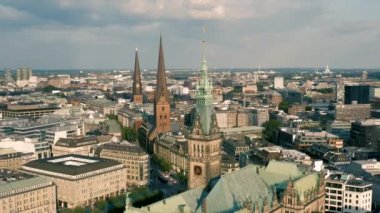 Hamburg 'un hava manzarası