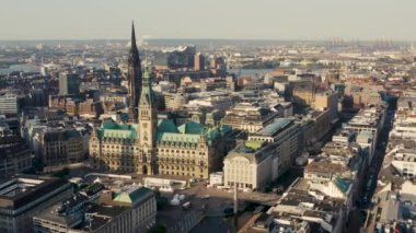 Hamburg 'un hava manzarası