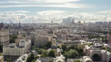 Moskova şehrinin hava manzarası