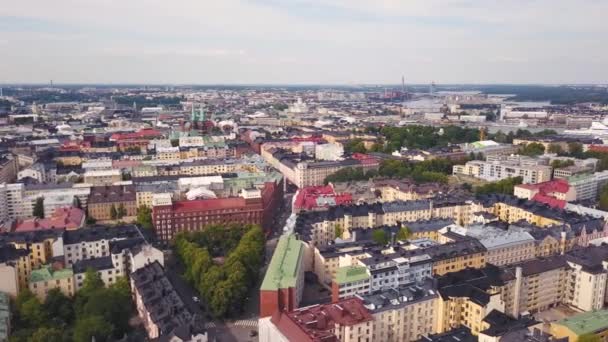 Городской пейзаж Хельсинки — стоковое видео