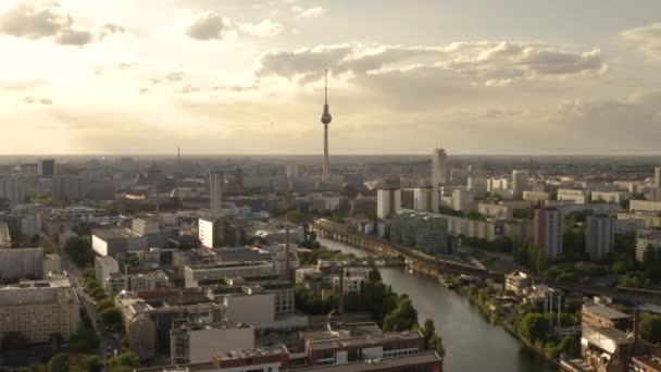 Vista aérea de Berlín — Vídeos de Stock