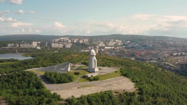 Monumento aos Defensores do Ártico Soviético — Vídeo de Stock