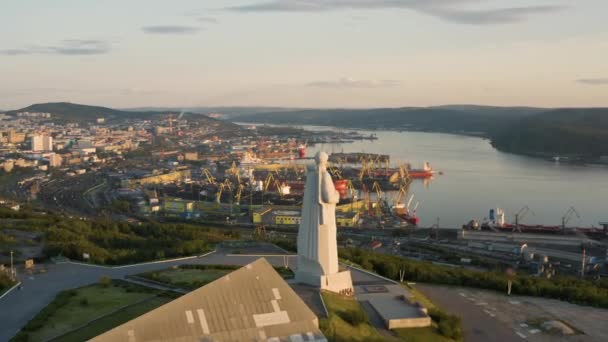 Stadsbilden i Murmansk — Stockvideo
