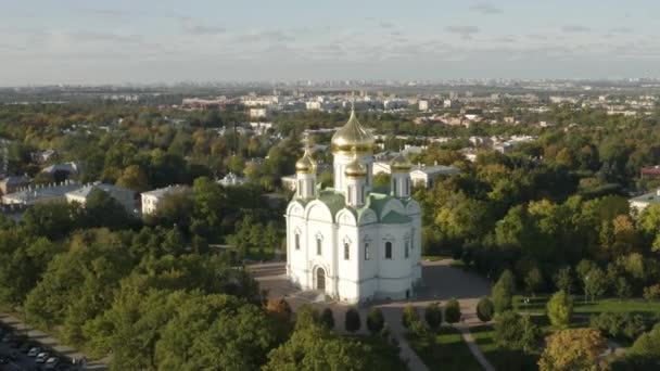 Katedralen St Catherine i Pushkin — Stockvideo