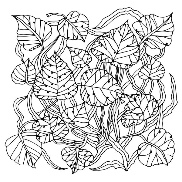 Modèle de feuilles vectorielles — Image vectorielle