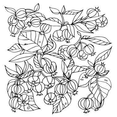 vektör çilek deseni