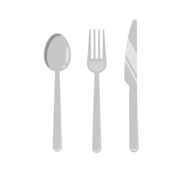Cutlery Equipment Isolated Vector Illustration — Stock Vector