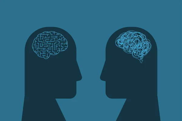 Labirent gibi bir zihni ve karışık bir beyni olan iki insan.