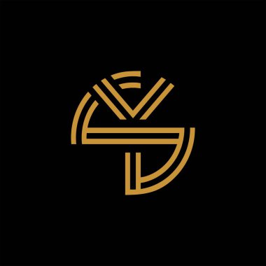 Modern ve sofistike baş harfler YS logo tasarımı 2