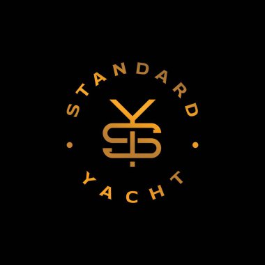 Modern ve sofistike baş harfler YS logo tasarımı