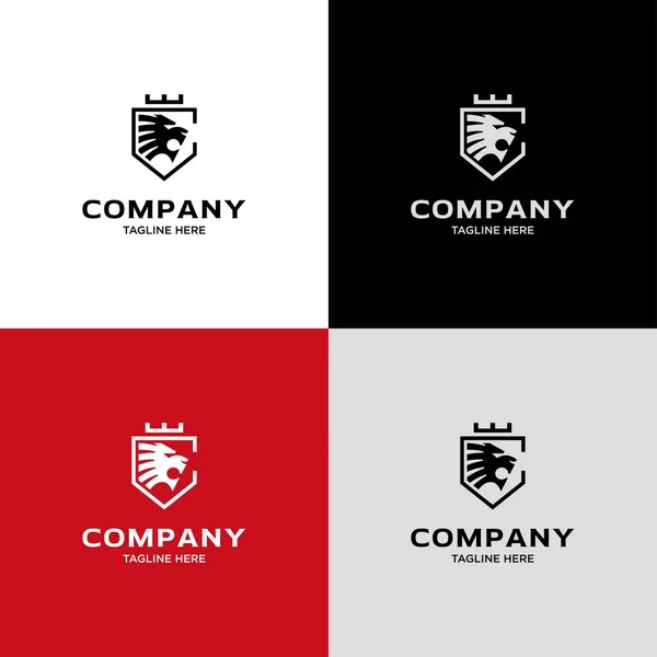 Design Logotipo Emblema Leão Moderno Legal —  Vetores de Stock