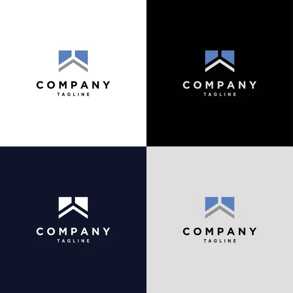 Diseño Logotipo Bienes Raíces Elegante Moderno — Vector de stock
