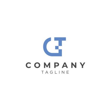 GT modern ve sofistike harfli bir logo. 