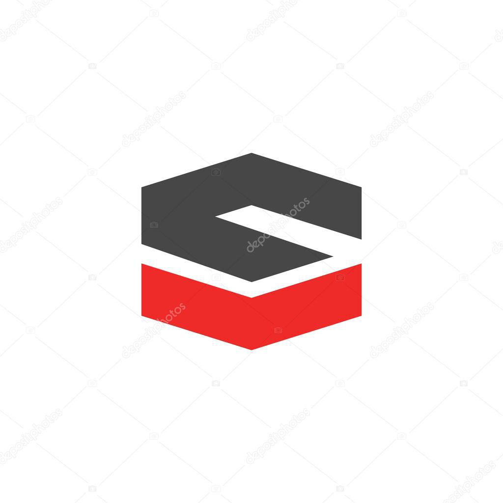 Modern and elegant SV letter initials logo 1
