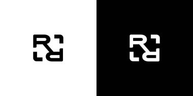 Modern ve sofistike RR harfleri logo tasarımı 