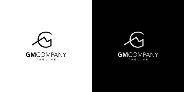 Moderní Elegantní Písmeno Iniciály Logo Design — Stockový vektor
