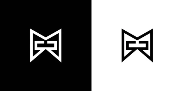 Современные Элегантные Буквы Инициалы Smr Логотип Дизайн — стоковый вектор