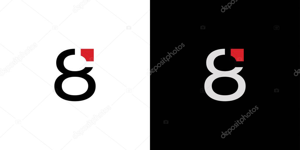 Simple and modern number 8 logo design