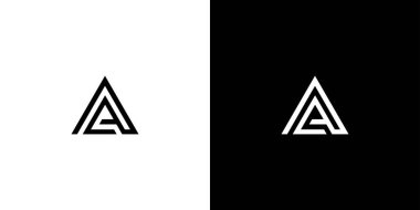 Modern ve profesyonel harf A baş harfleri logo 