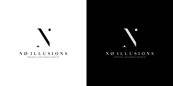 Moderní Luxusní Písmeno Iniciály Logo Design — Stockový vektor