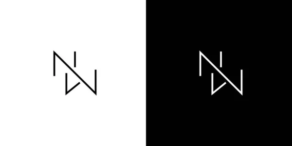 Простой Современный Дизайн Логотипа Инициалами — стоковый вектор