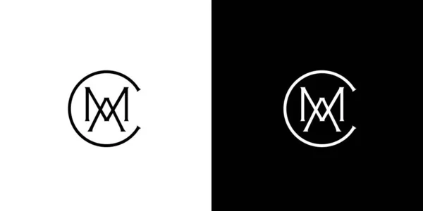 Μοντέρνα Και Εξελιγμένα Αρχικά Γραμμάτων Cma Σχεδιασμός Λογότυπου — Διανυσματικό Αρχείο