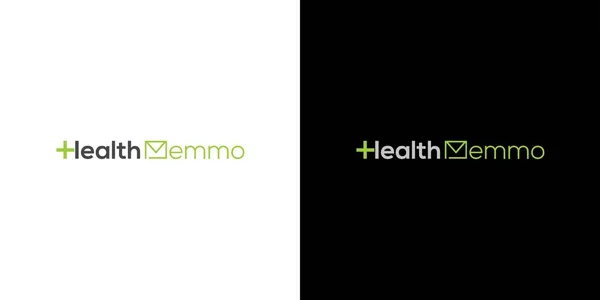 Modernes Und Elegantes Design Des Health Memo Logos — Stockvektor