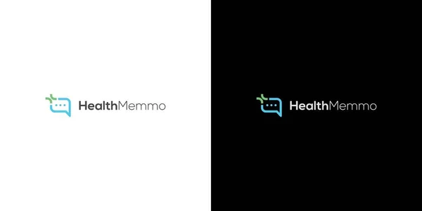 Modernes Und Elegantes Health Memo Logo — Stockvektor