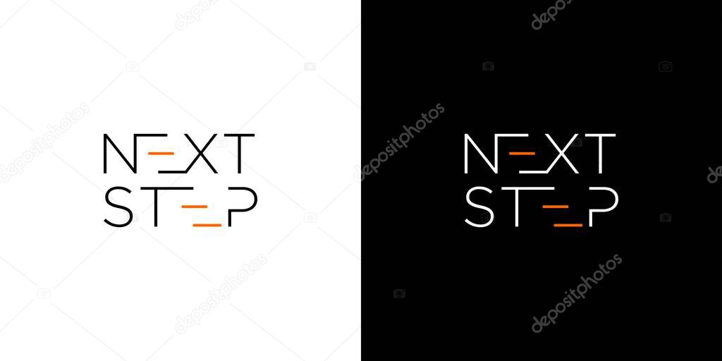 Unique and professional Next step logo design