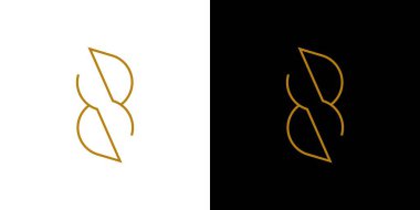 Eşsiz ve zarif 8 numaralı logo tasarımı